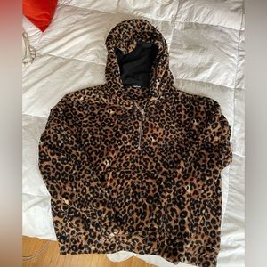 Leopard Print hooded sweater